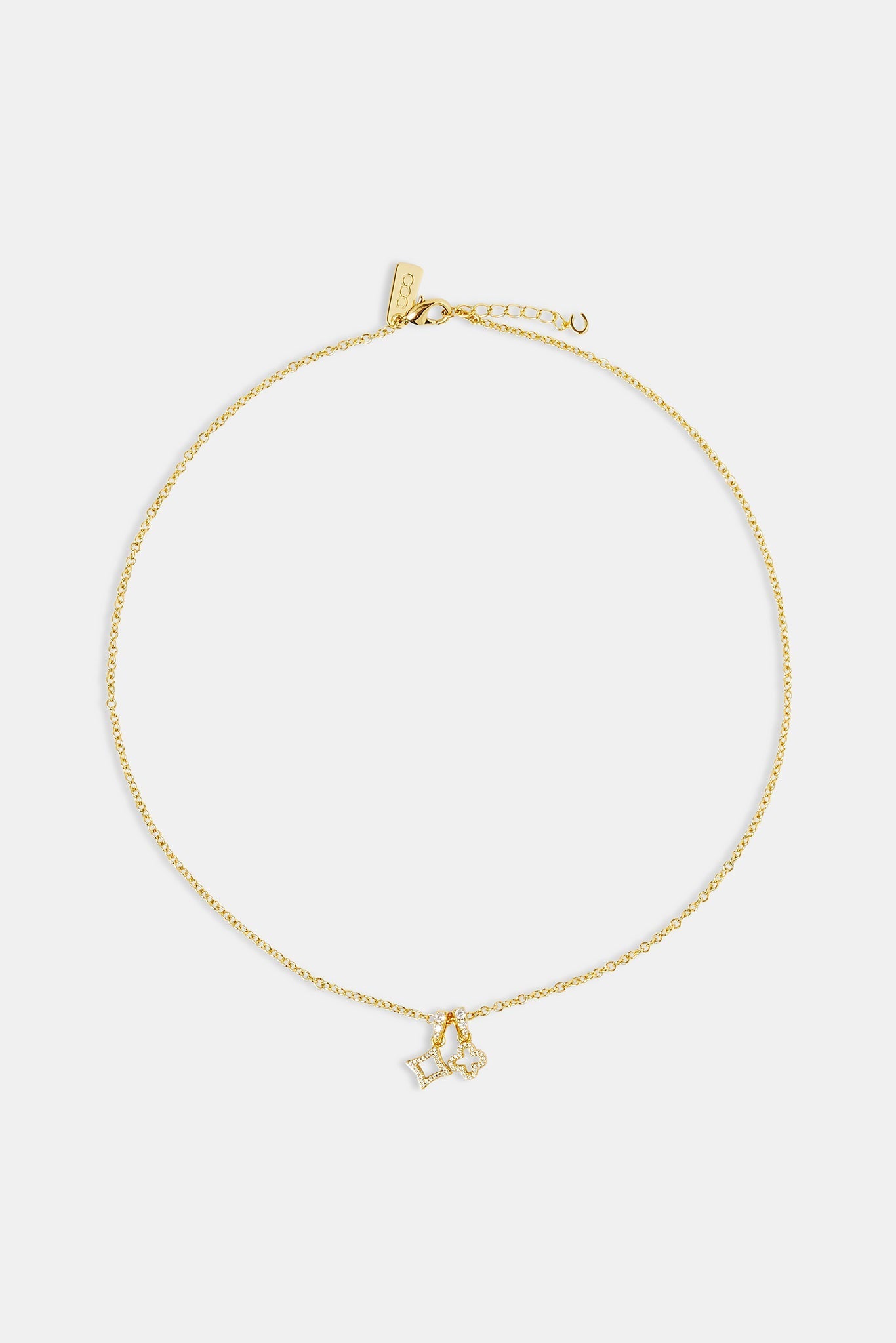 Motif Star and Motif Necklace - 8mm - Gold