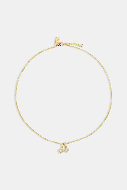 Motif Star and Motif Necklace - 8mm - Gold
