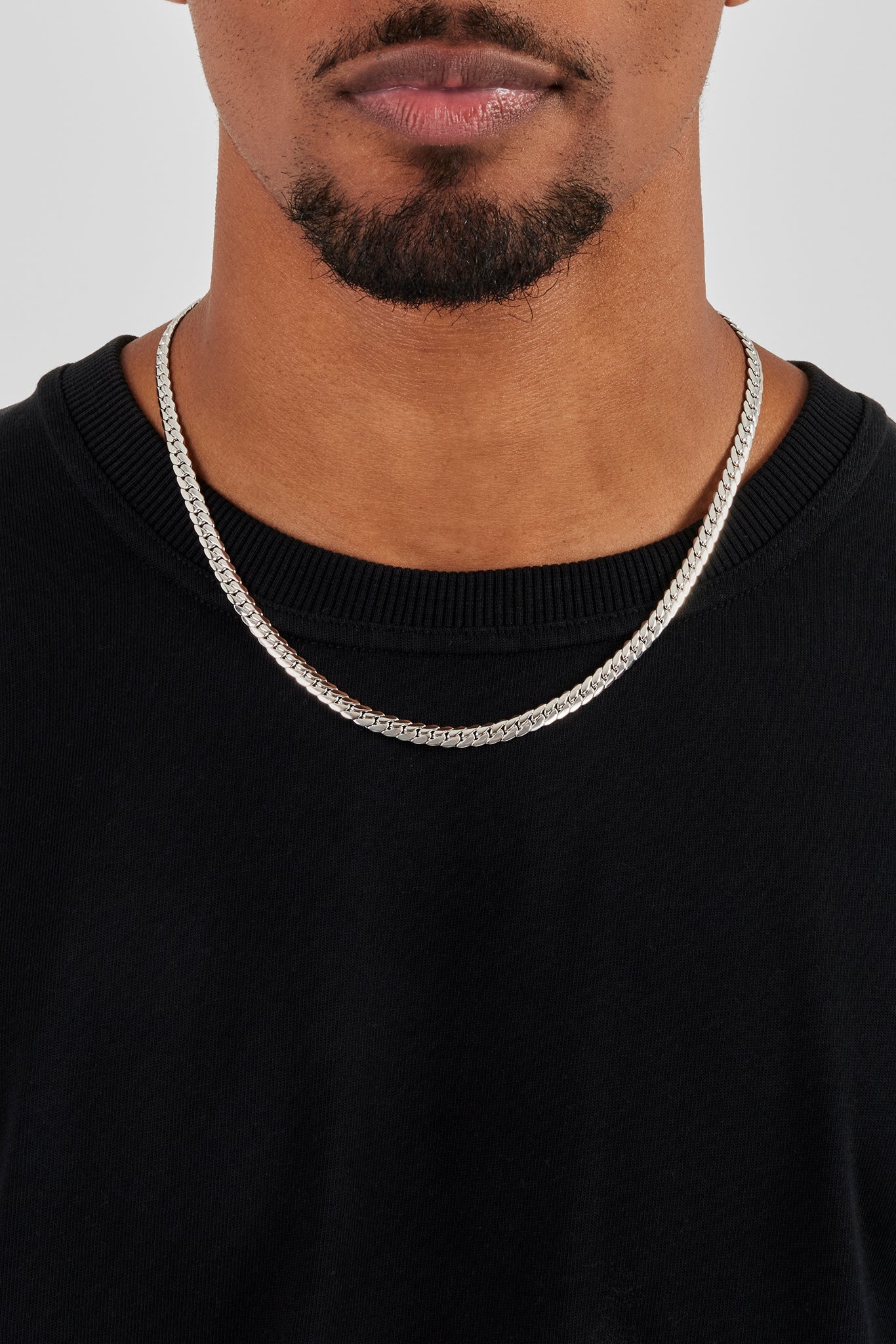 Polished Flat Cuban Chain - 5mm