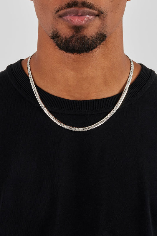 Polished Flat Cuban Chain - 5mm
