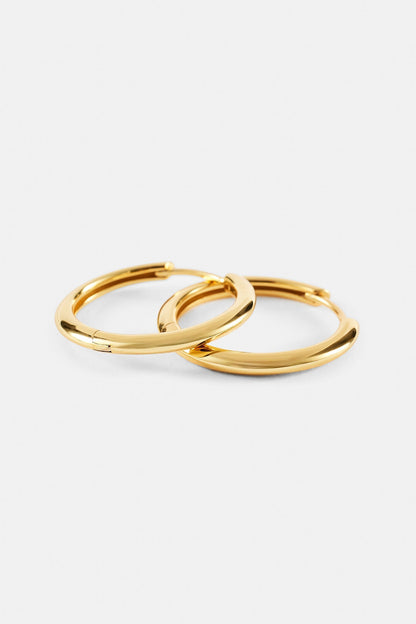Polished Hoop Earrings - 20mm