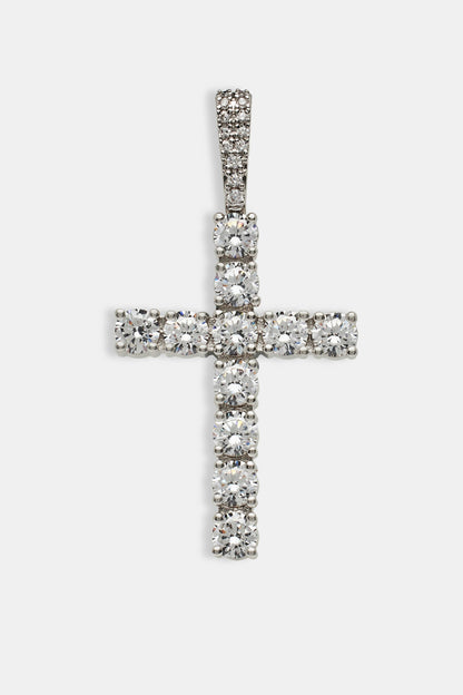 Iced Cross Pendant - 30mm