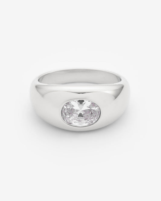Gemstone Dome Ring - 10mm