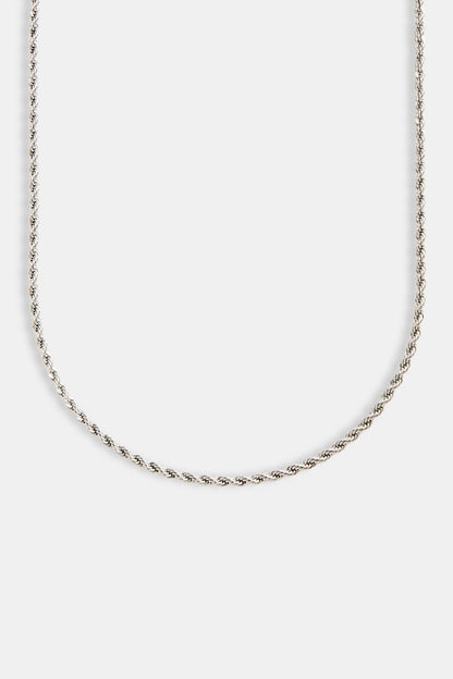 3mm Rope Chain - White