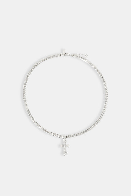 Chunky Cross Polished Cuban Chain - 5mm