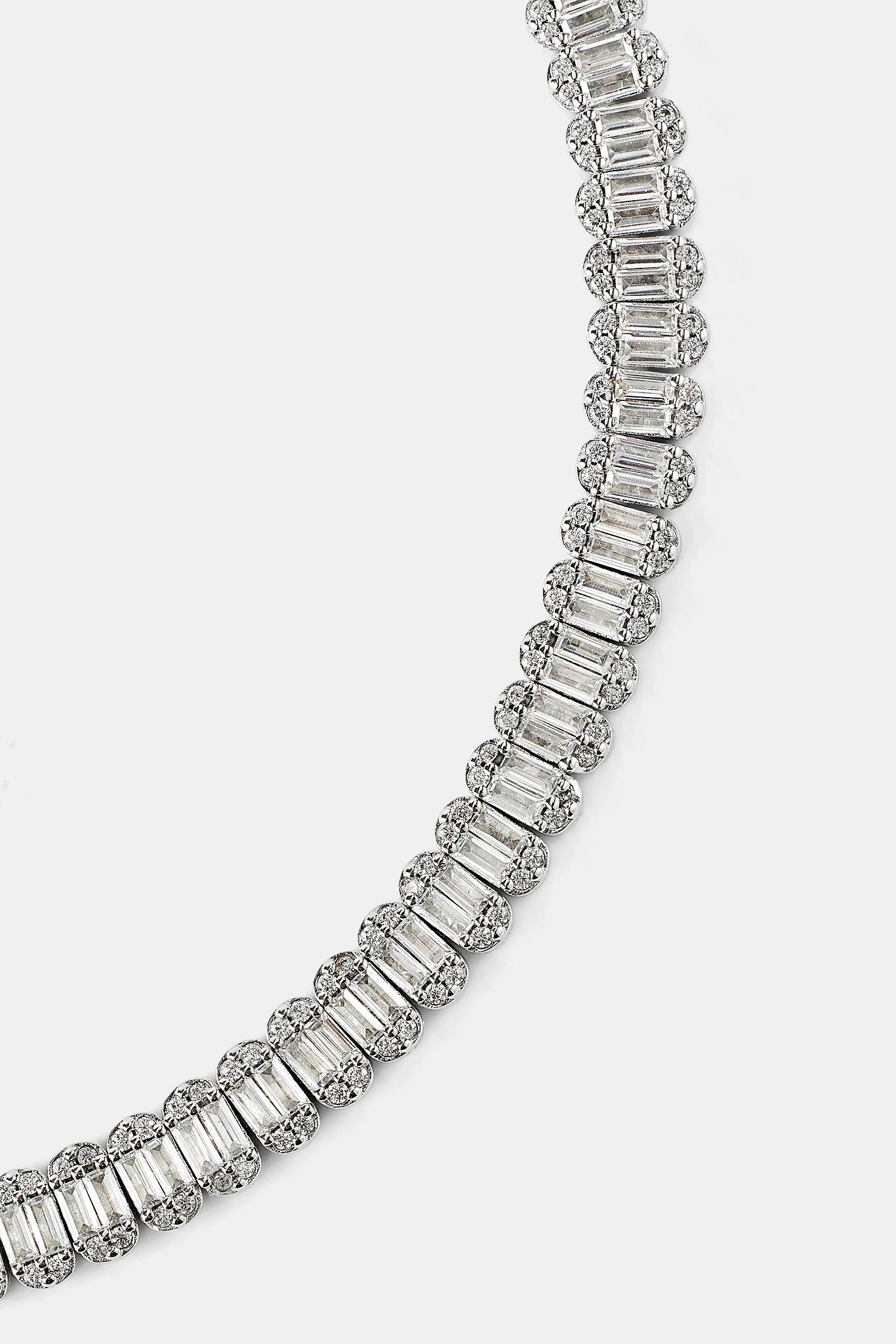 Iced Baguette Stone Tennis Bracelet - 6mm