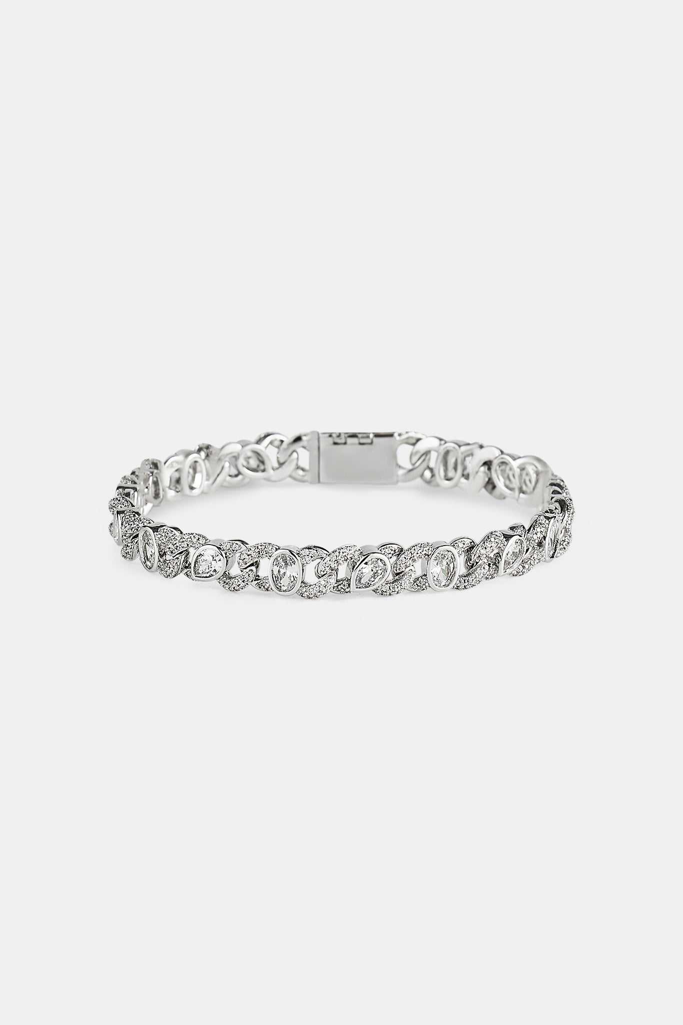 Iced Cuban Gemstone Link Bracelet - 8mm