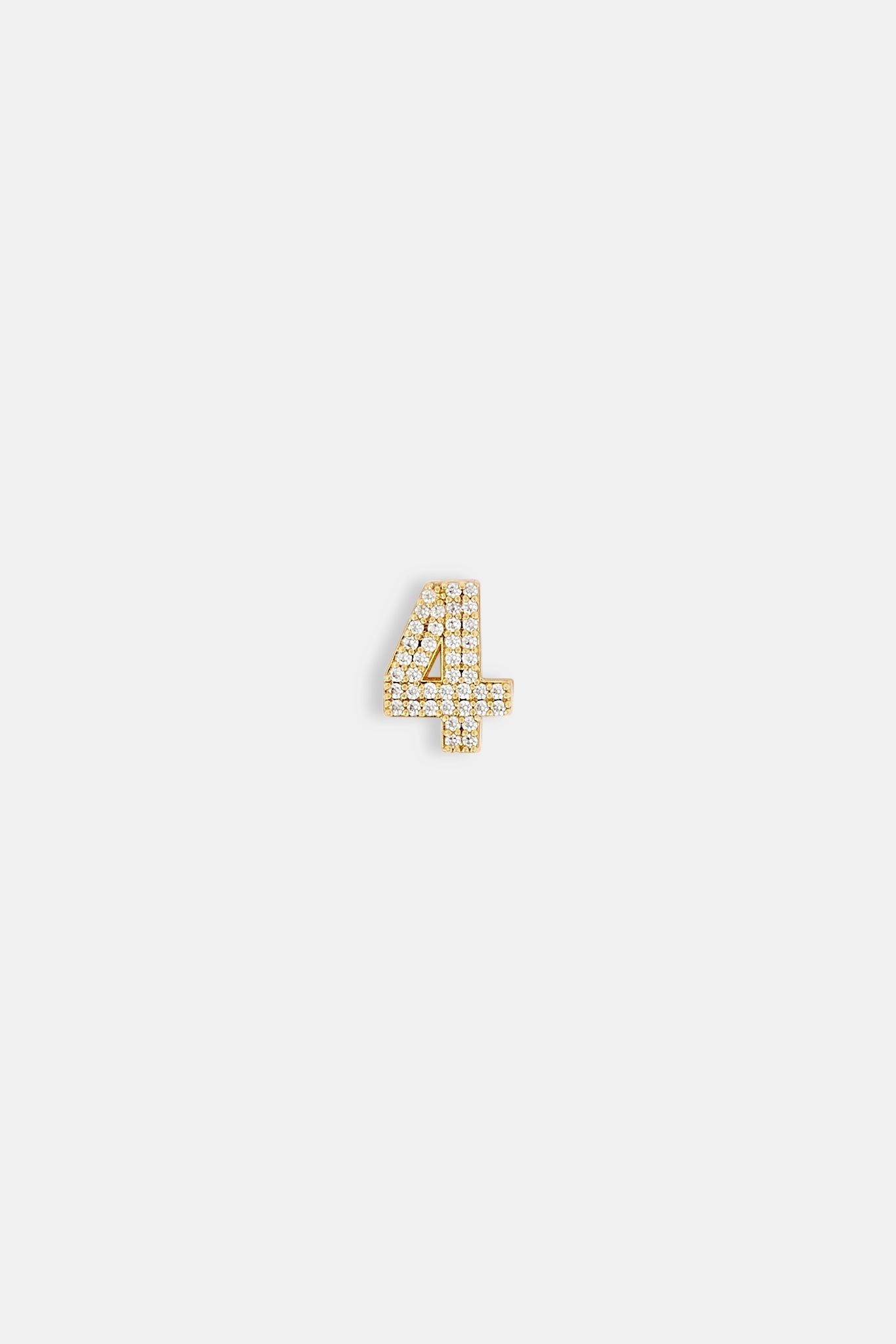 Iced 12mm Number Pendant