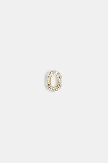 Iced 12mm Number Pendant
