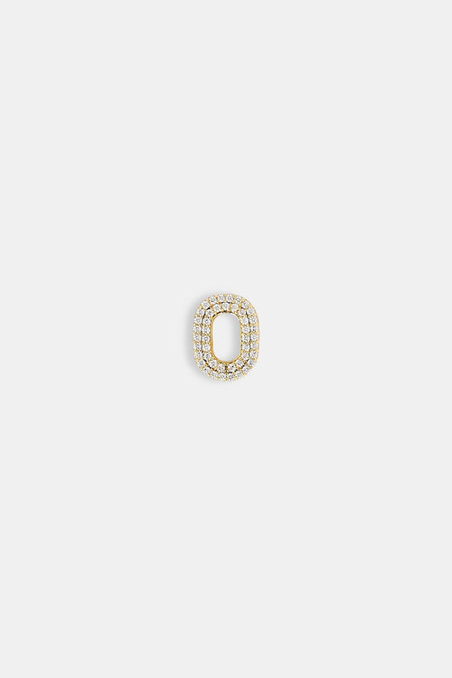 Iced 12mm Number Pendant