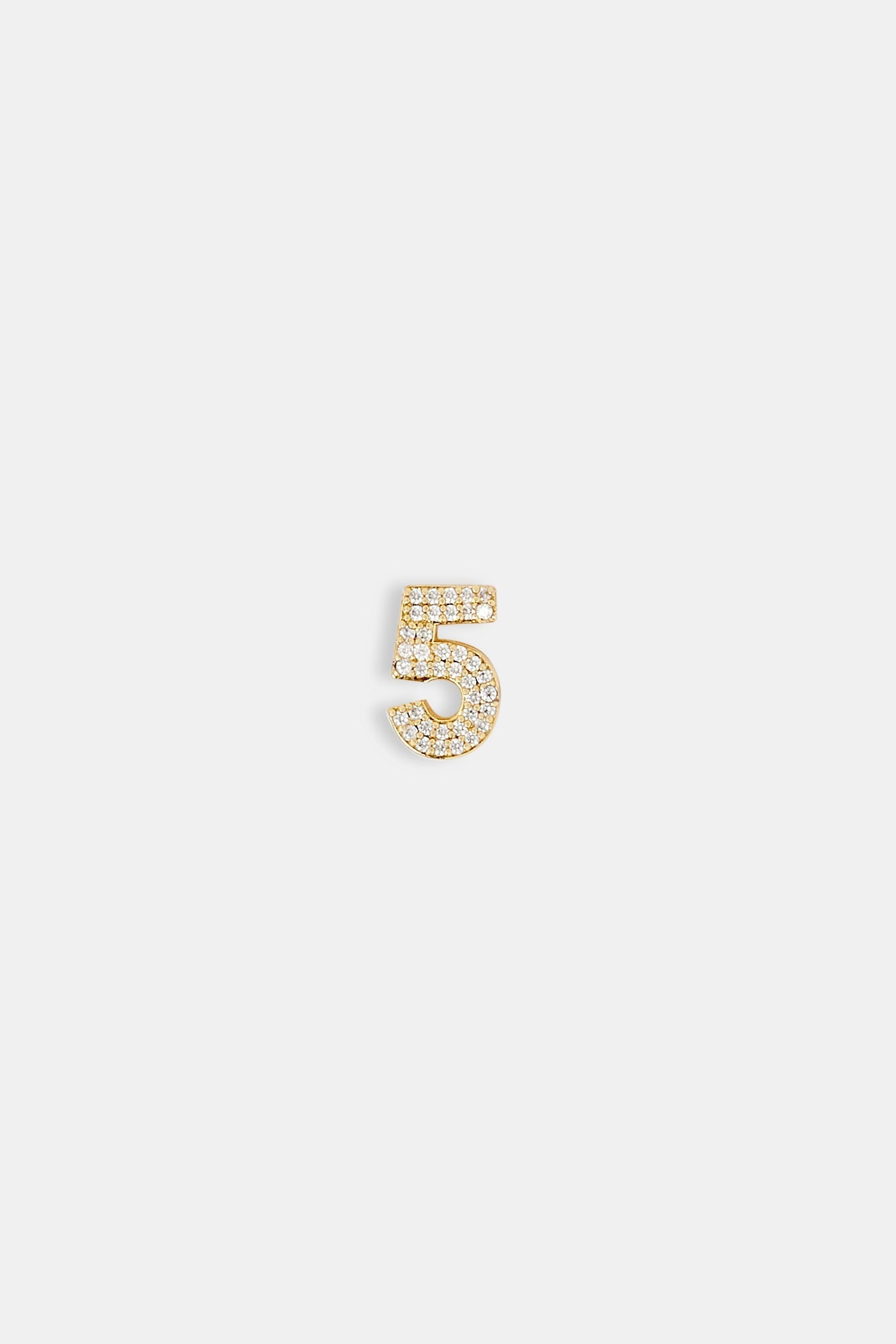 Iced 12mm Number Pendant