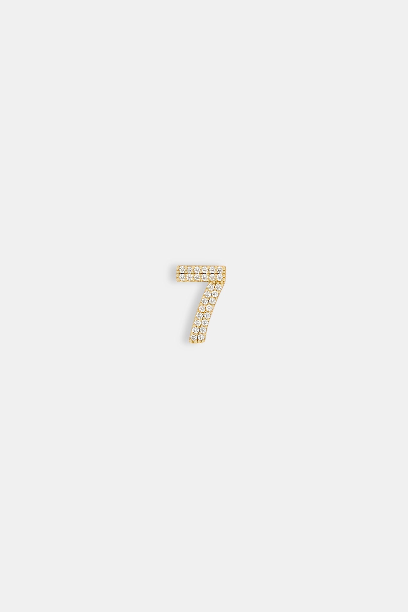 Iced 12mm Number Pendant