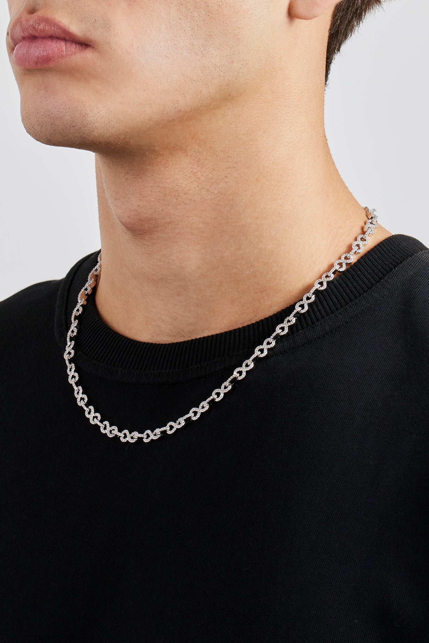 Iced Infinity Link Chain - 6mm