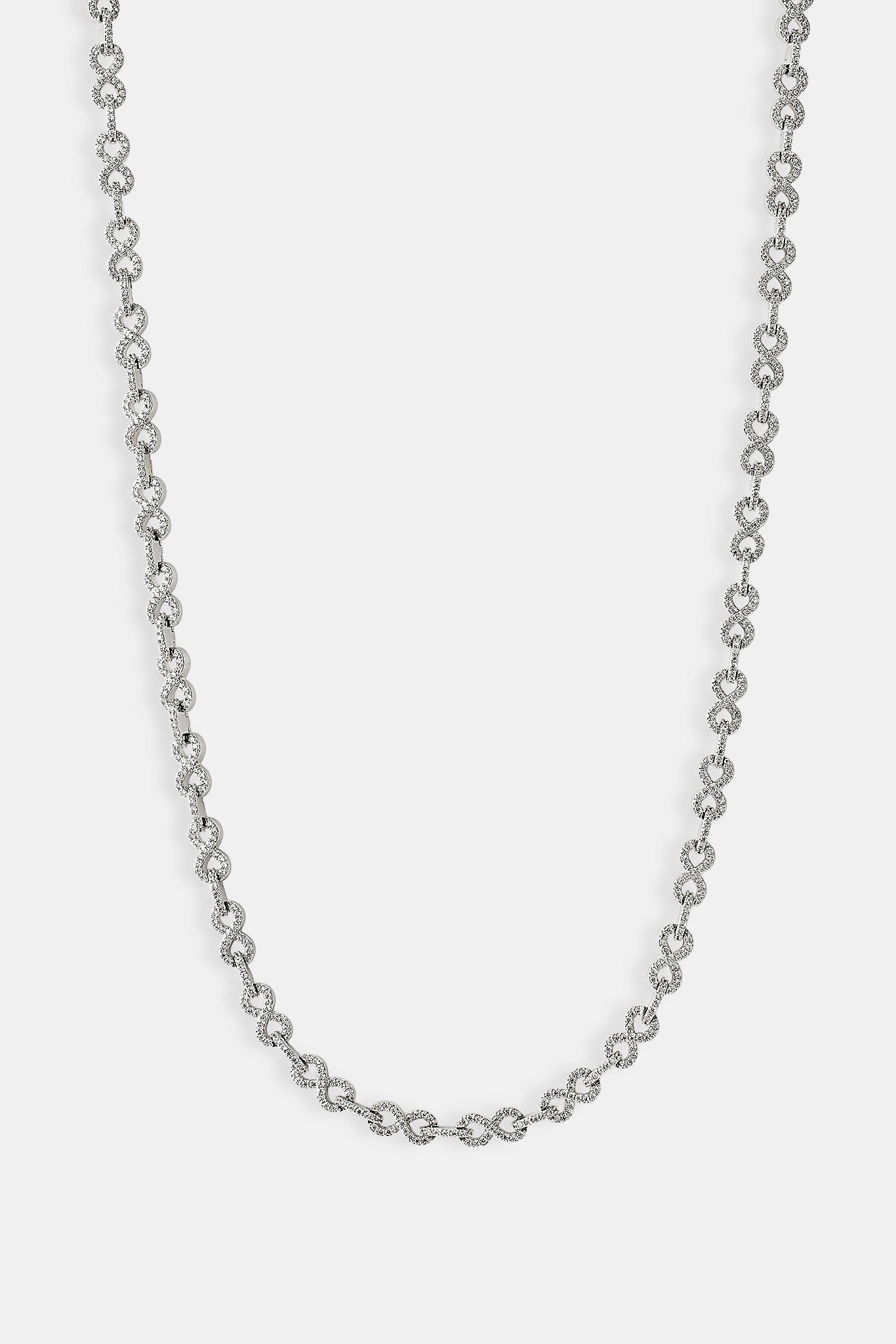 Iced Infinity Link Chain - 6mm