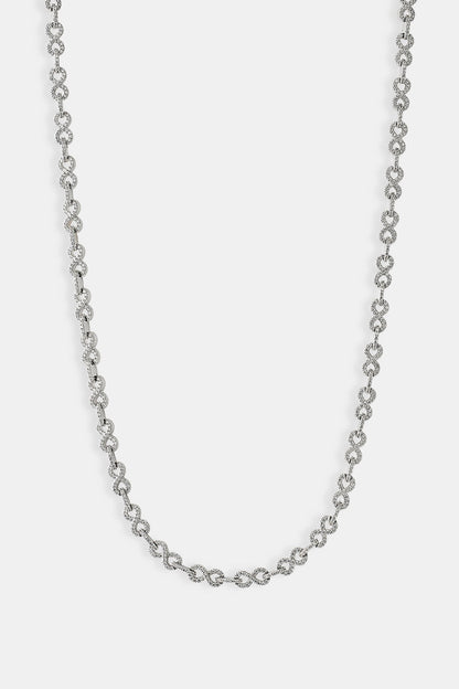 Iced Infinity Link Chain - 6mm