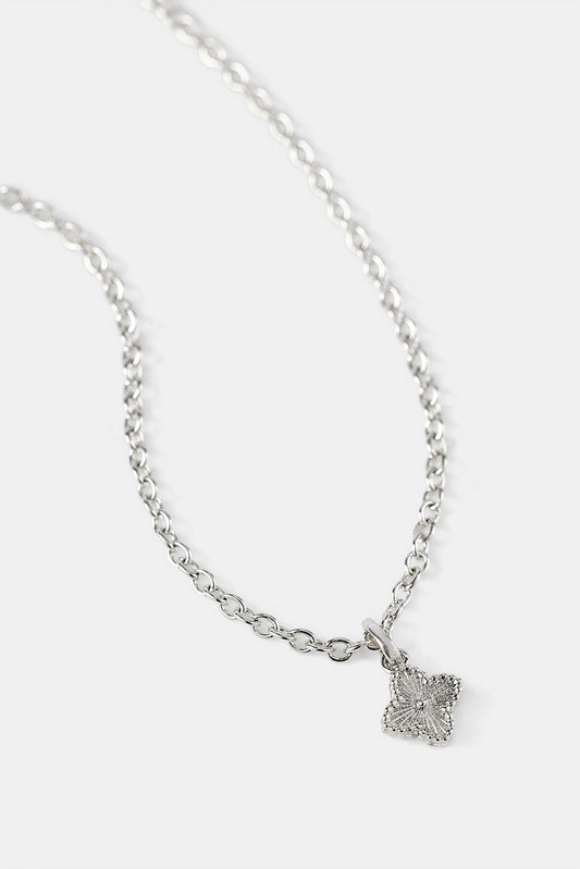 Polished Motif Pendant Necklace - 8mm
