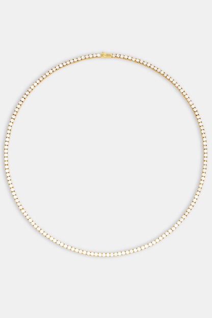 3mm Tennis Chain - Gold