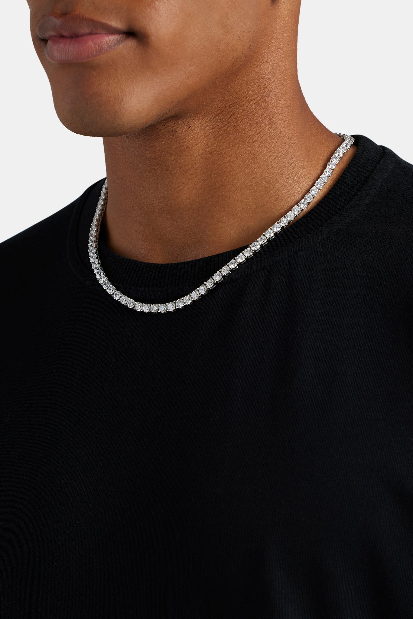 5mm Tennis Chain - White