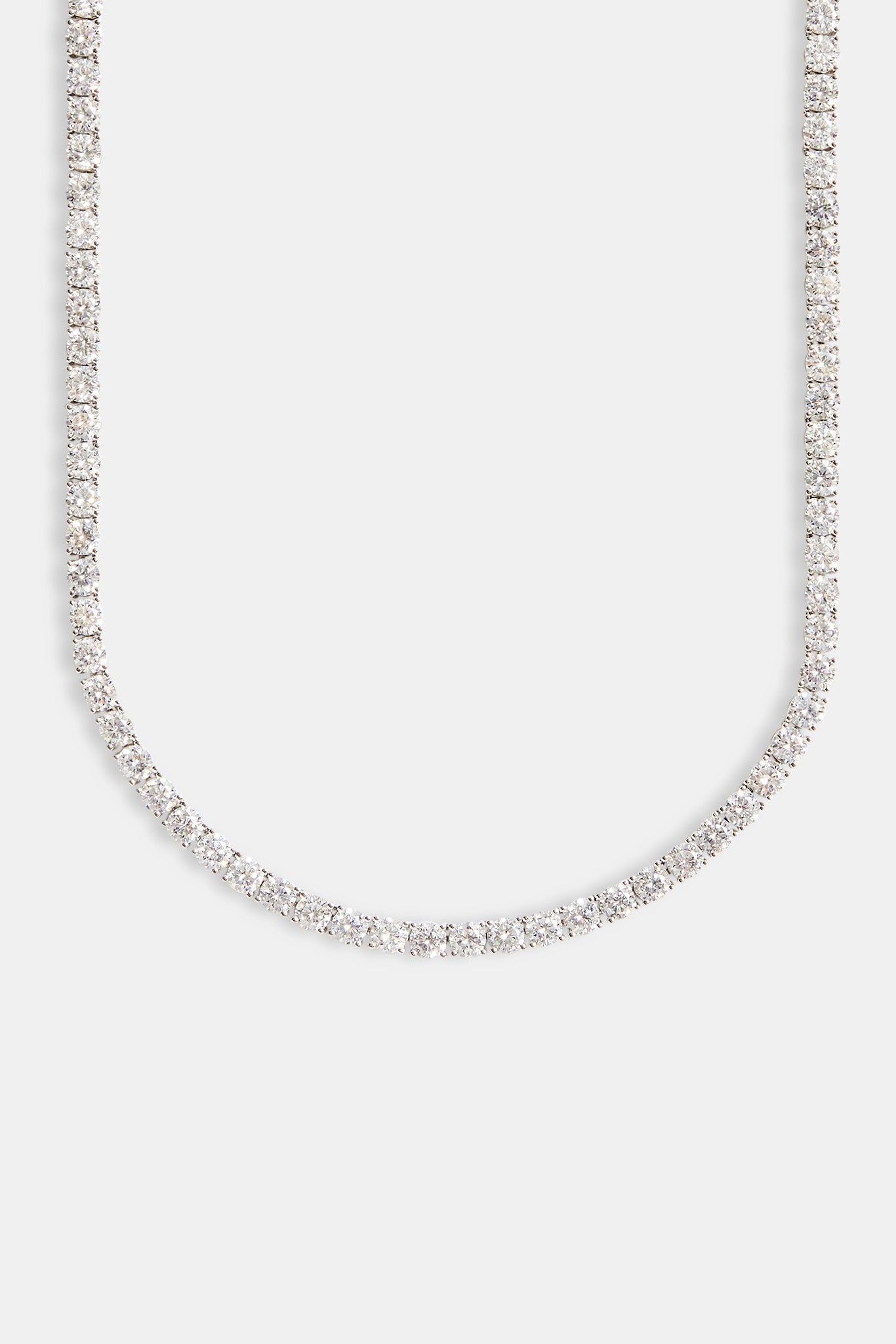5mm tennis chain on white background
