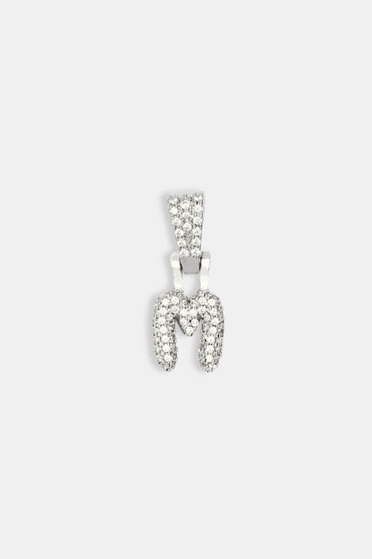 Iced Mini Bubble Pendant - White