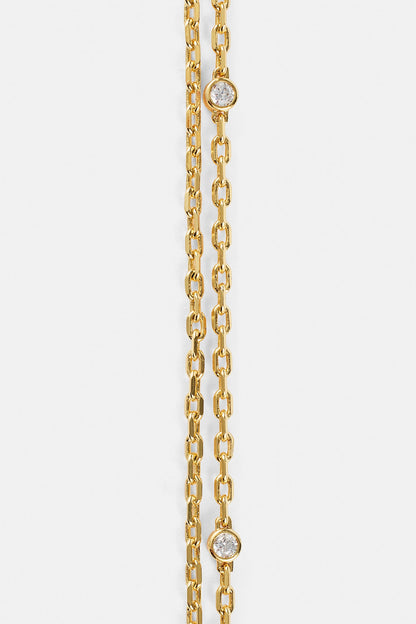 Double Layer Ice Rolo Necklace - 5mm