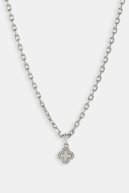 Mother Of Pearl Motif Rolo Necklace - 8mm - White