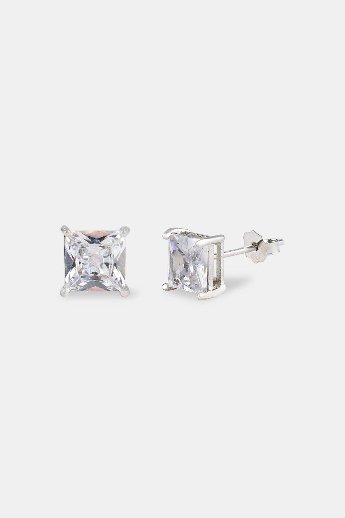 6mm Square Cut Stud Earrings